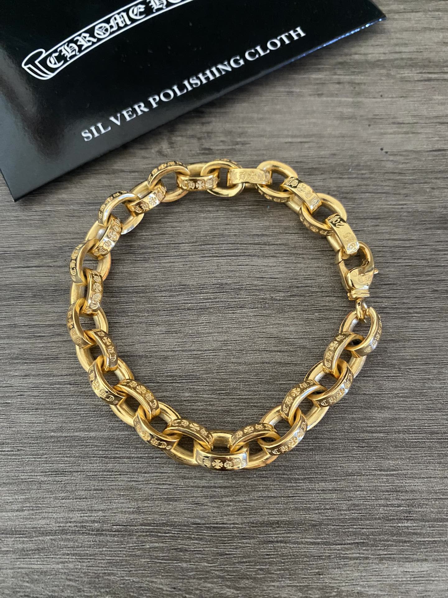 Chrome Hearts Gold Tone Bracelet